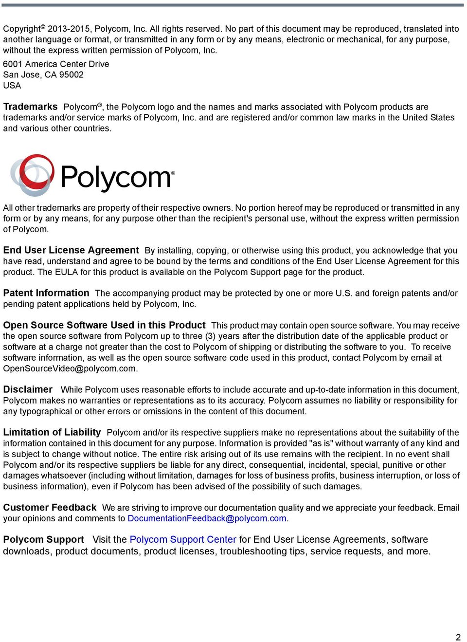 polycom support